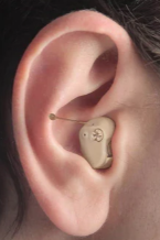 Product model Hearing Aids Set Mini ITC (In-The-Canal)  in Use
